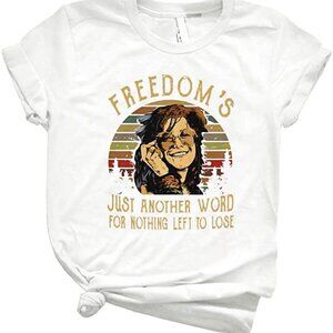 Janis Joplin Me And Bobby McGee Lyric T-Shirt, Vintage Music Tee Gift 73